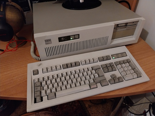 The IBM 5170 with a Model M Keyboard from our collection...