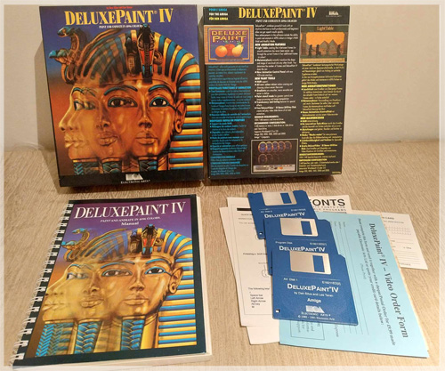 Boxed Deluxe Paint IV from collection..